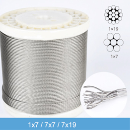 Galvanized wire rope nylon coated stainless steel wire rope